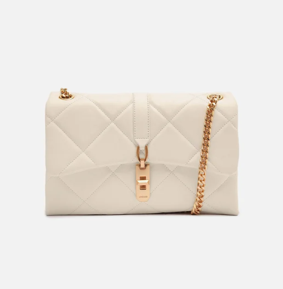 BOLSA TIRACOLO P AREZZO COURO MATELASSE BRANCO