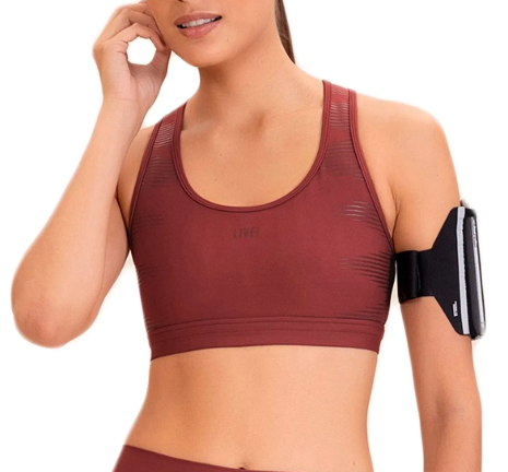 TOP LIVE UPPER HYDEFIT ADAPTIV P HENNA