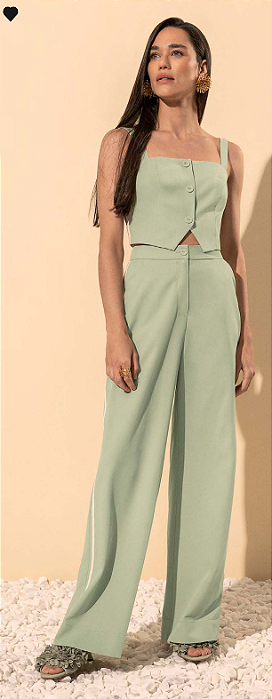 CONJUNTO LEZ A LEZ TECIDO PLANO M VERDE SPA