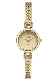RELOGIO FEM TECHNOS ELEGANCE MINI JOIA ACO DOURADO