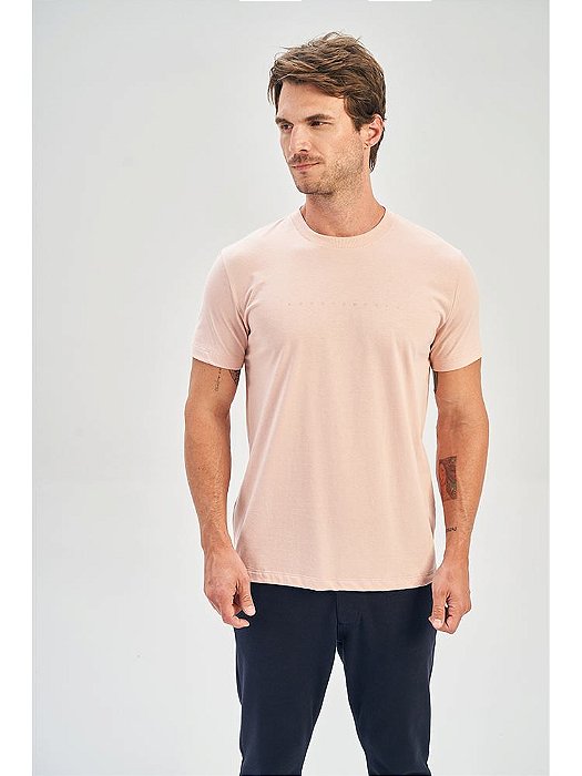 CAMISETA CASUAL MASC MC ACOSTAMENTO - BRANCO