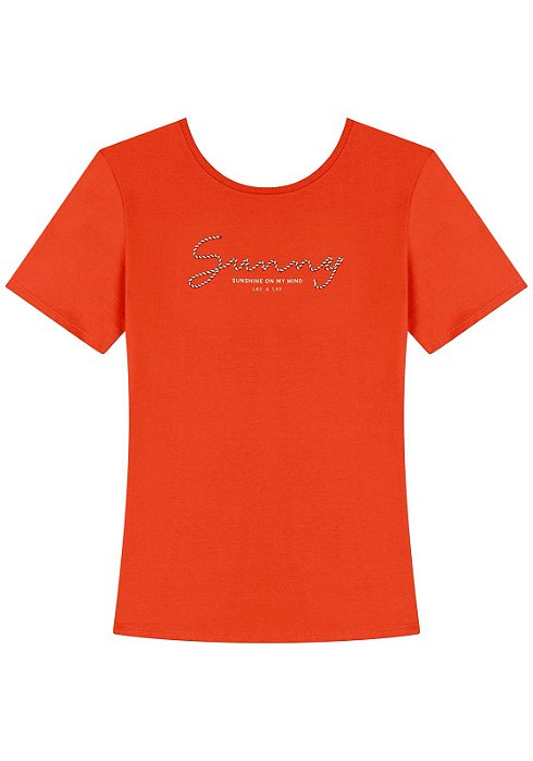BLUSA MC LEZ A LEZ MALHA PRIME M LARANJA PAIXAO