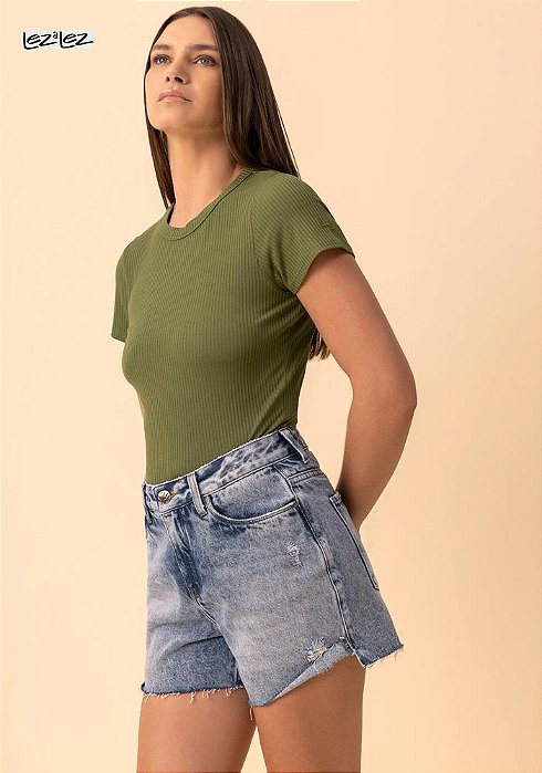 SHORTS JEANS LEZ A LEZ BOYFRIEND 40 JEANS MEDIO
