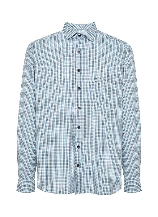 CAMISA ML INDIVIDUAL COMFORT FIT 6 XADREZ VERDE ESCURO