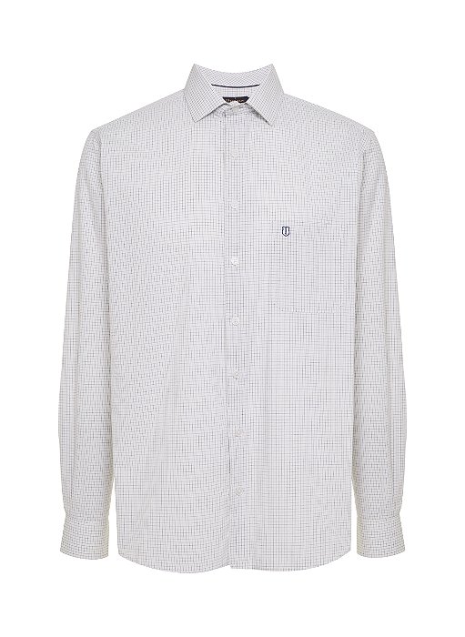 CAMISA ML INDIVIDUAL COMFORT FIT 3 XADREZ AMARELO CLARO