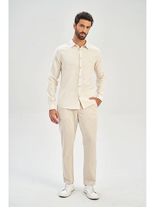 CAMISA ML MASC ACOSTAMENTO CELEBRATION M NATURAL