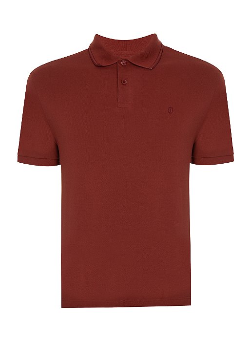 POLO MC INDIVIDUAL BASICA SLIM FIT - VINHO