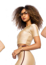 CROPPED LILIAN DI PAULA 111368 BEGE CLARO P