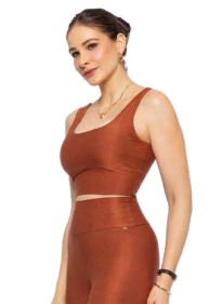 TOP ESTRELA DI PAULA 120451 MARROM CONHAQUE P