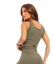 TOP DI PAULA PAULA 120546 VERDE MILITAR M