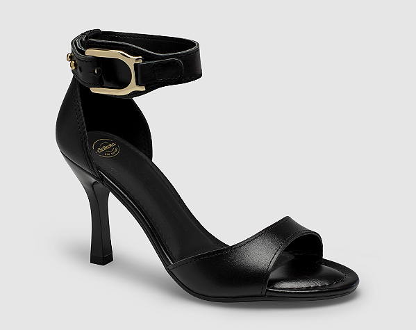 SANDALIA DAKOTA SALTO FINO BALMY PRETO