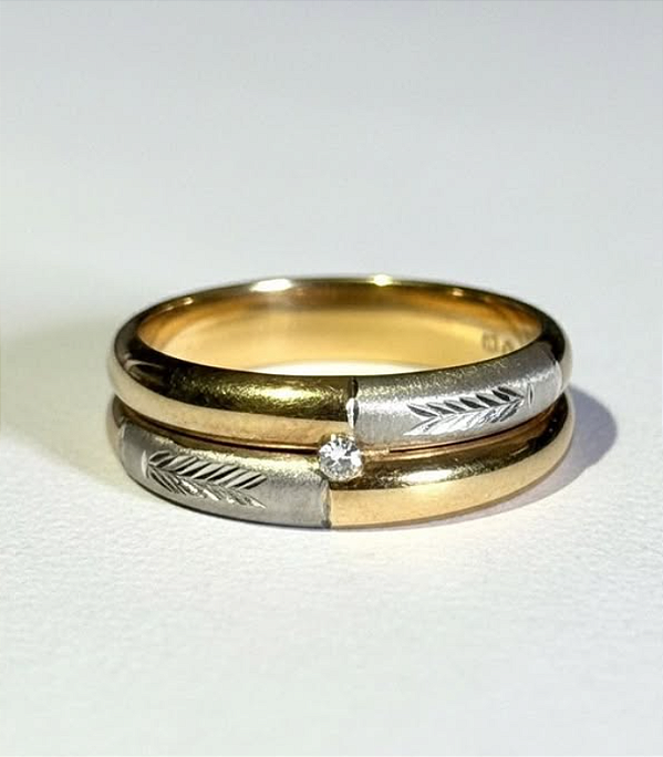 ANEL 2 ALIANCAS 2,06G - n¦22