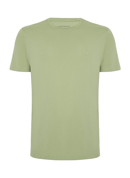 T SHIRT MC INDIVIDUAL PIMA SOFT TOUCH SLIM - VERDE CLARO