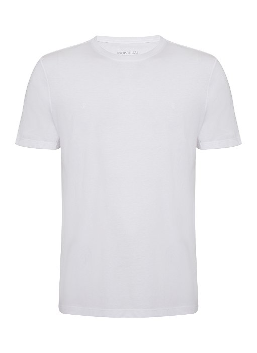 T SHIRT MC INDIVIDUAL PIMA SOFT TOUCH SLIM - BRANCO