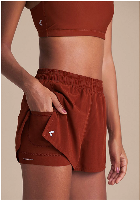 SHORTS LIVE MOVEMENT DRYSIDE M RUST RED