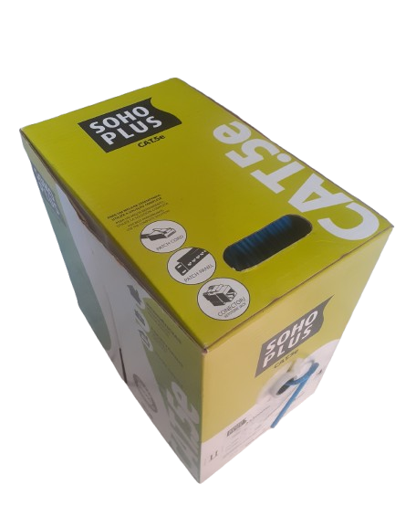 Cabo de rede CAT5E Sohoplus por metro sem clipagem