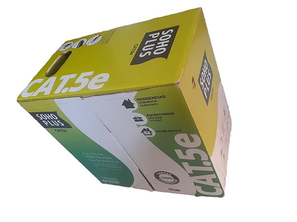 Cabo de rede CAT5E Sohoplus por metro sem clipagem