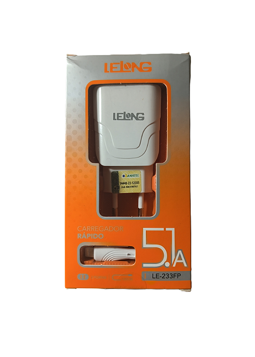 Carregador Fonte iPhone LE-233FP 5.1A
