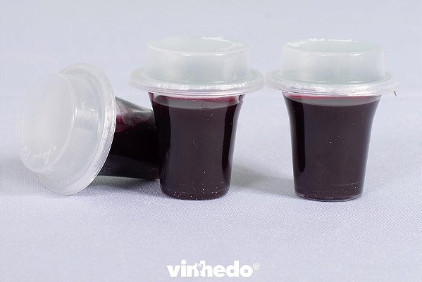 Kit 2 - Cálice lacrado com Suco de Uva + Tampa