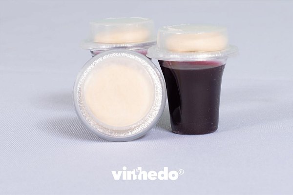 Kit 3 - Cálice lacrado com Suco de Uva + Tampa (porta pão) + Pão Ázimo