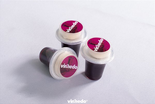 Kit 4 - Cálice lacrado com Suco de Uva + Tampa (porta pão) + Pão Ázimo + Adesivo
