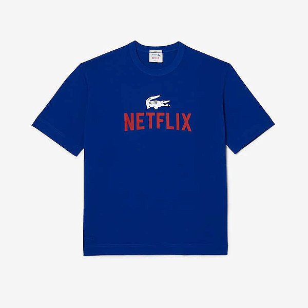 CAMISETA UNISSEX NETFLIX EM ALGODÃO ORGÂNICO COM MODELAGEM SOLTA