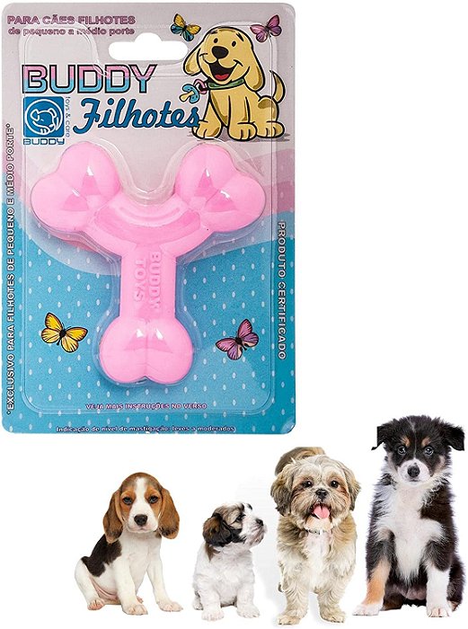 Brinquedo Mordedor Pet Pequeno Porte Ossinho Nylon Buddy Toys - Petvipi
