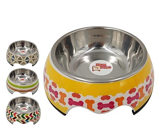 Comedouro bebedouro para cães e gatos melanina premium P - Petvipi