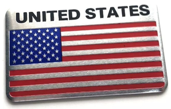 EMBLEMA - EUA - BANDEIRA AMERICANA