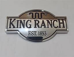 Emblema - King Ranch - Logo - Cromado