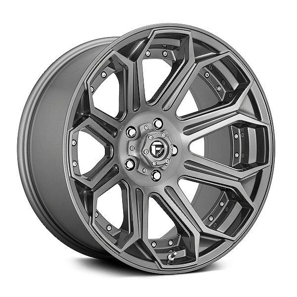 Jogo de Rodas Fuel Siege D705 20x9 8x165.10 +20MM Cinza