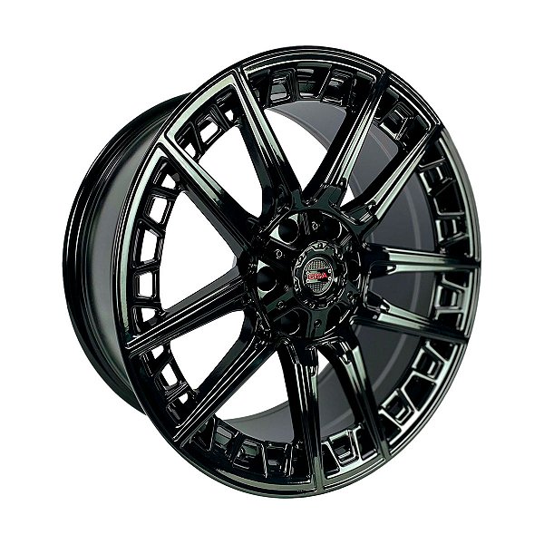 Jogo de Rodas Gisa Wheels D542 20x9 6x139.7 0MM Preto Brilhoso