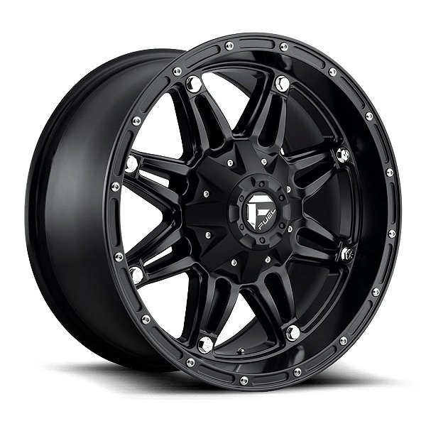Jogo de Rodas Fuel Hostage D531 17x9 8x165.1 -12MM Preto Fosco