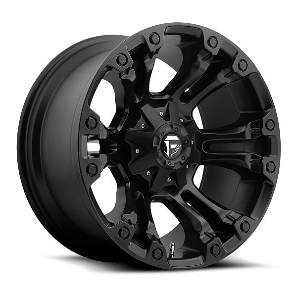 Jogo de Rodas Fuel Vapor D560 18x9 8x165.10 +20MM Preto Fosco