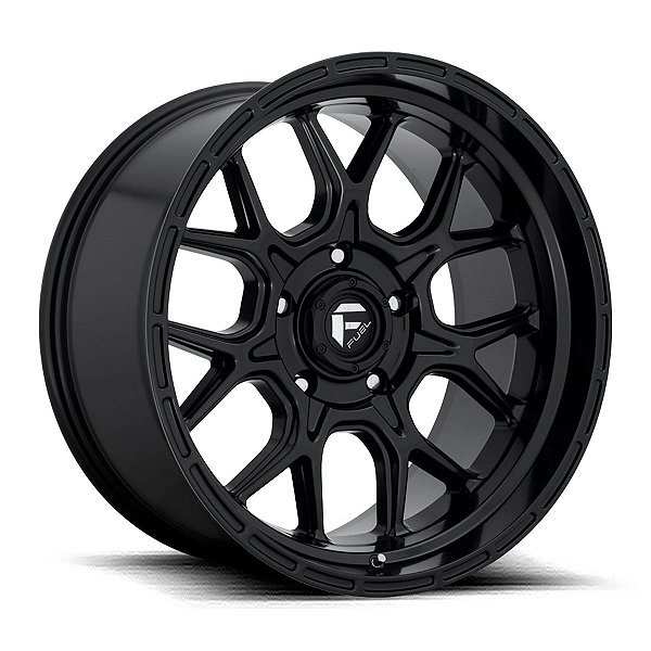 Jogo de Rodas Fuel Tech D670 18x9 6x139.7 12MM Preto Fosco