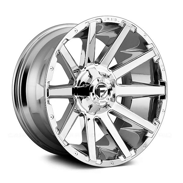 Jogo de Rodas Fuel Contra D614 20x9 8x165.1 +1MM Cromado