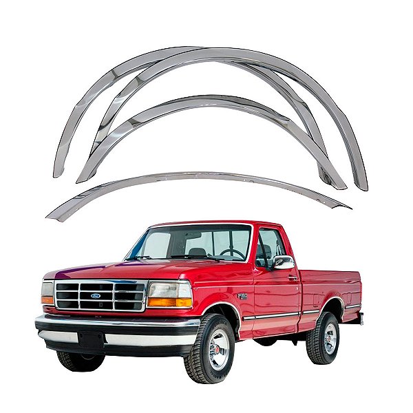 Alargadores de Para-Lamas Ford F-1000 1992 a 1998 Cromado