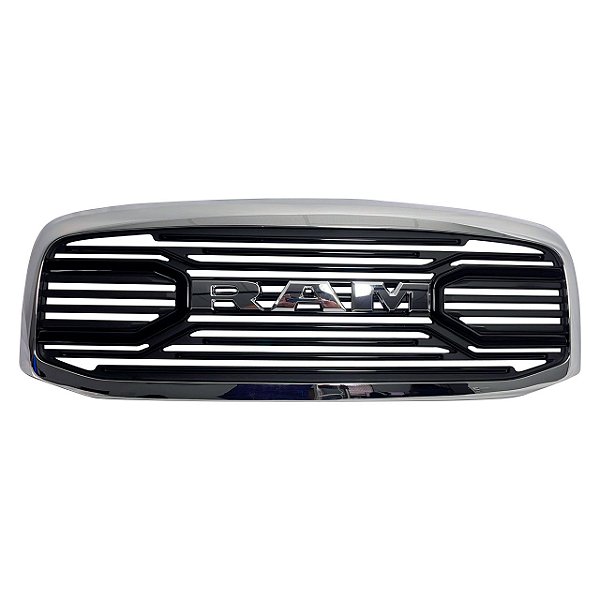 Grade LIMITED cromada com preto para Dodge Ram 2500 2006 a 2009