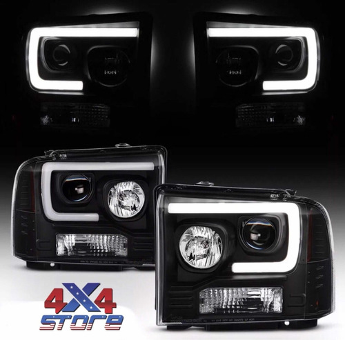 Farol Dianteiro Ford F-250 Oled Fumê Modelo 1