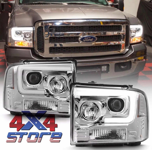 Farol Dianteiro Ford F-250 Oled Cristal Modelo 1