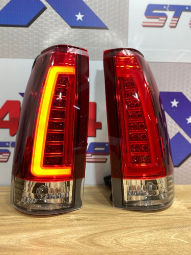 Lanterna Traseira Silverado Oled Vermelha - Par