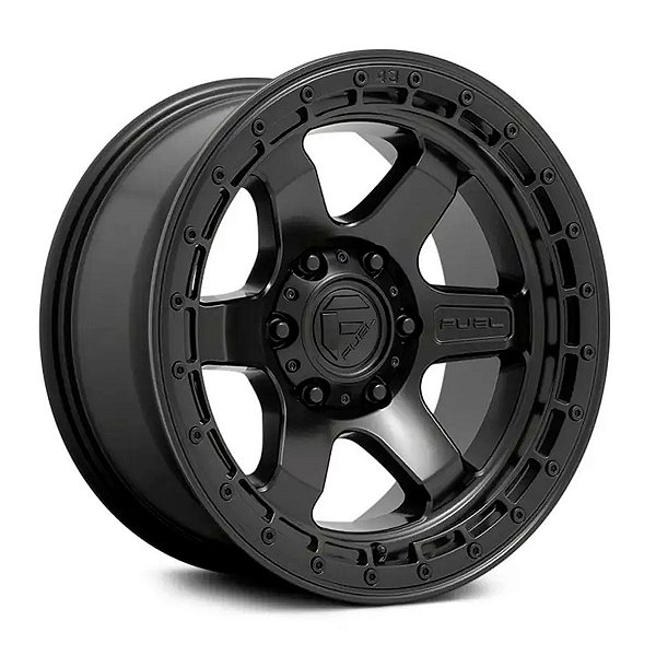 Jogo de Rodas Fuel Block D750 18x9 6x139.7 -12MM Preto Fosco