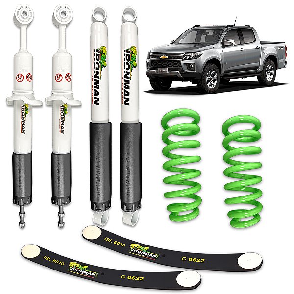 Kit Suspensão IronMan NitroGás para Chevrolet S10 2013 a 2024
