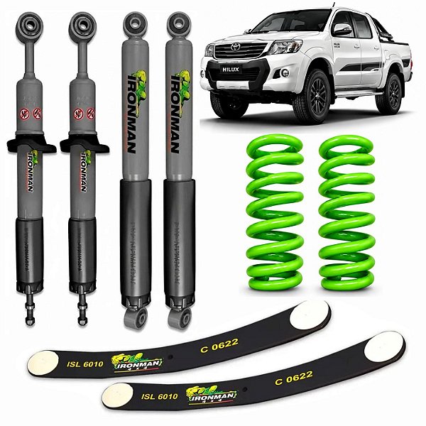 Kit Suspensão IronMan NitroGás para Toyota Hilux 2005 a 2015