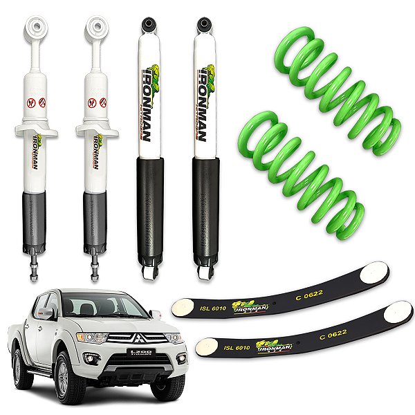 Kit Suspensão IronMan NitroGás para Mitsubishi L200 Triton 2009 a 2024