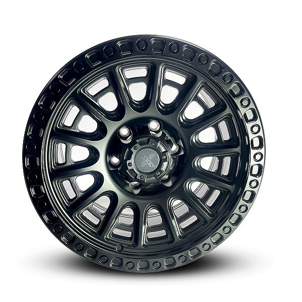 Jogo de roda CYCLE 17X9 6X139.7 0mm preto fosco 4x4Store