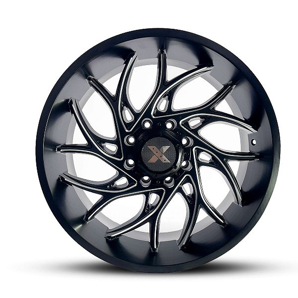 Jogo de rodas RUNNER 22X10 8X165.1 -25mm Preto fosco fresado
