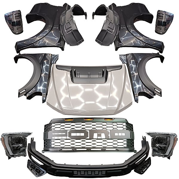Kit Transformação Ford Ranger 2013 a 2023 Para F-150 Raptor 2023