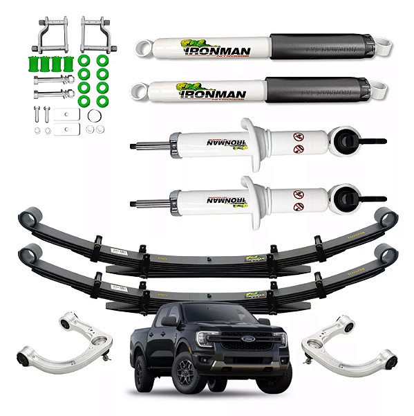 Kit Suspensão Ironman Nitrogas Para Ranger 2024 +full
