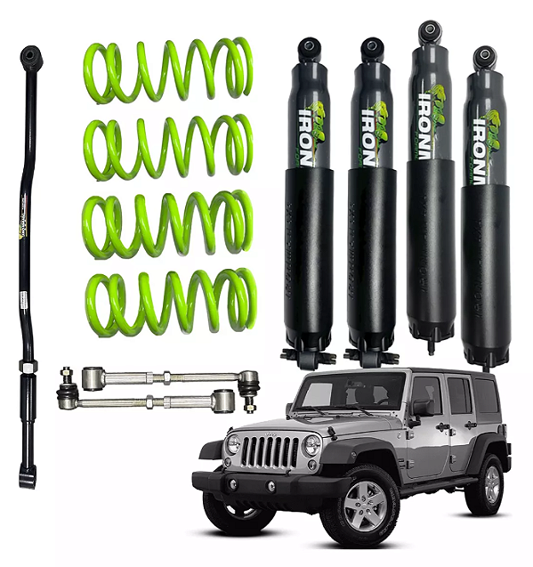 Kit Suspensão IronMan Foamcell Pro 2 Polegadas para Jeep Wangler 2006+